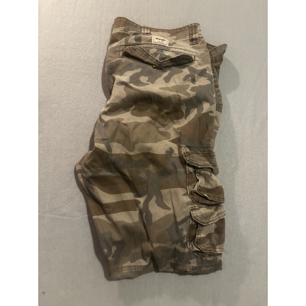 Wrangler Camo Cargo Pants Men's 38x30 Regular Taper Hunting Camouflage Outdoor